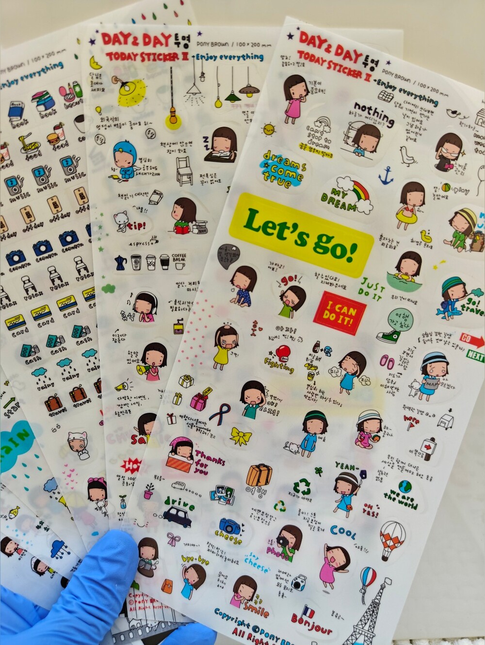 40 Pc JAPANESE JOURNALING STICKER SHEETS - Picture 2 of 12